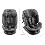 Столче за кола Kinderkraft - Xpedition 3, i-Size, 360°, IsoFix, Grey