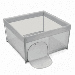 Бебешка кошара за игра Kinderkraft - Ziki, Grey