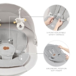 Електрически шезлонг KinderKraft - Tulsy, Grey