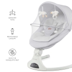 Електрически шезлонг KinderKraft - Tulsy, Grey