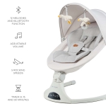 Електрически шезлонг KinderKraft - Tulsy, Grey