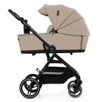 Бебешка количка 3 в 1 Kinderkraft - Yoxi, Sand Beige