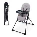 Столче за хранене Kinderkraft - Binci, Light Grey