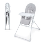 Столче за хранене Kinderkraft - Binci, Light Grey