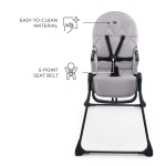 Столче за хранене Kinderkraft - Binci, Light Grey