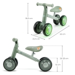 Баланс колело KinderKraft - Cutie Flash, Green