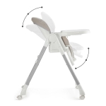Столче за хранене Kinderkraft - Tulo, Grey