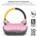 Бустерна седалка за кола Kinderkraft - I-Boost, i-Size, IsoFix, 135-150 cm, Розова