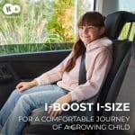 Бустерна седалка за кола Kinderkraft - I-Boost, i-Size, IsoFix, 135-150 cm, Зелена