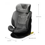 Столче за кола Kinderkraft - I-FIX 360°, i-Size, IsoFix, 40-150 cm, Harbor Blue