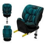 Столче за кола Kinderkraft - I-FIX 360°, i-Size, IsoFix, 40-150 cm, Harbor Blue