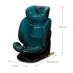 Столче за кола Kinderkraft - I-FIX 360°, i-Size, IsoFix, 40-150 cm, Harbor Blue