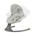 Електрическа люлка и шезлонг Kinderkraft - Lumi 2, Light grey