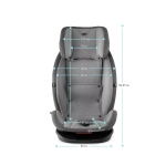 Столче за кола KinderKraft - Oneto3, 9-36 kg, с IsoFix, сиво