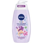 Детски шампоан и душ гел Nivea, момиче, 250 ml
