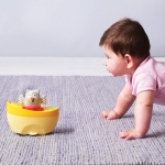 Музикална нощна лампа Taf Toys - Бухалче в лодка