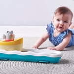 Музикална нощна лампа Taf Toys - Бухалче в лодка