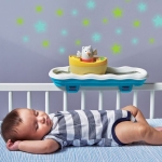 Музикална нощна лампа Taf Toys - Бухалче в лодка