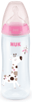 Бебешко шише Nuk - First Choice, TC, 300 ml, розов жираф