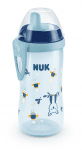 Чаша NUK - Kiddy Cup, 300 ml, с твърд накрайник, 12+ месеца, Glow in the Dark, синя