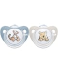 Силиконови залъгалки NUK - Disney, Мечо Пух , 0-6 месеца, за момче, 2 броя