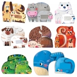 Образователен пъзел Headu - Бебе Тактилино