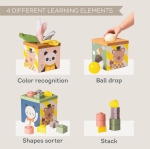 Образователна играчка Taf Toys - Мултисензорен куб с активности