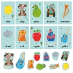 Образователни флаш карти Headu - Montessori, Първи думички