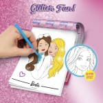 Творчески комплект Lisciani - Barbie, Книжка за оцветяване с блясък