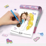 Творчески комплект Lisciani - Barbie, Книжка за оцветяване с блясък