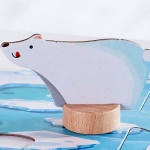 Настолна игра за памет Hape - Огладнял за пътешествие, Мечока Фрости, 20 части