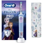 Електрическа четка за зъби Oral-B - Frozen, 3 + години, с калъф за пътуване