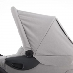 Модулна количка 2 в 1 Mutsy Evo - Черно шаси със седалка + кош за новородено, Stone Grey