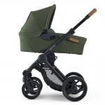 Модулна количка 2 в 1 Mutsy Evo - Черно шаси със седалка + кош за новородено, Discovery Moss