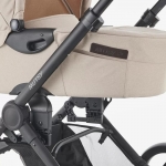 Модулна количка 2 в 1 Mutsy Evo - Черно шаси със седалка + кош за новородено, Stone Grey