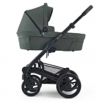 Модулна количка 2 в 1 Mutsy Nio - Черно шаси със седалка + кош за новородено, Shade