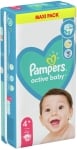 Бебешки пелени Pampers - Active baby 4+, 54 броя