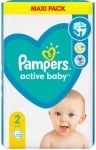 Бебешки пелени Pampers - Active baby 2, 72 броя