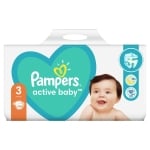 Бебешки пелени Pampers - Active baby 3, 104 броя
