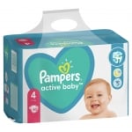 Бебешки пелени Pampers - Active baby 4, 90 броя