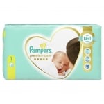 Бебешки пелени Pampers - Premium Care 1, 52 броя