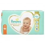 Бебешки пелени Pampers - Premium Care 3, 60 броя