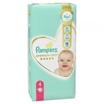 Бебешки пелени Pampers - Premium Care 4, 52 броя