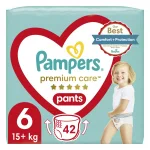 Бебешки пелени гащи Pampers - Premium Care 6, 42 броя