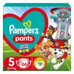 Бебешки пелени гащи Pampers - Paw Patrol 5, 66 броя