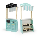 Дървен щанд Eurekakids - Пазар и кафене
