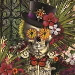 Пъзел Anatolian - Череп с цветя, 1024 части