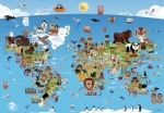 Пъзел Anatolian - Карта на света, 260 части