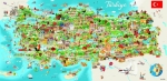 Пъзел Anatolian - Карта на Турция, 1500 части