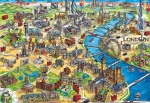 Пъзел Educa - Карта на Лондон, 500 части